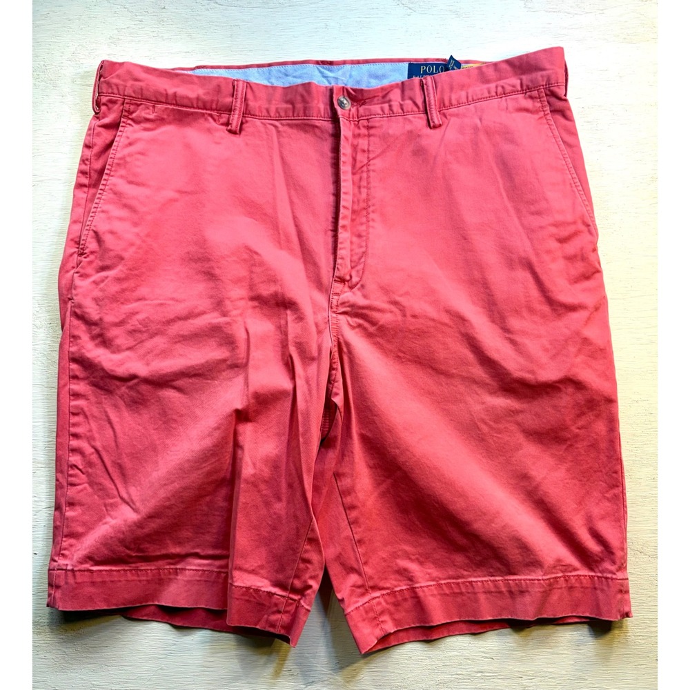 Polo Ralph Lauren Men's Coral Chino Classic Fit Shorts 38T 9" Inseam Casual